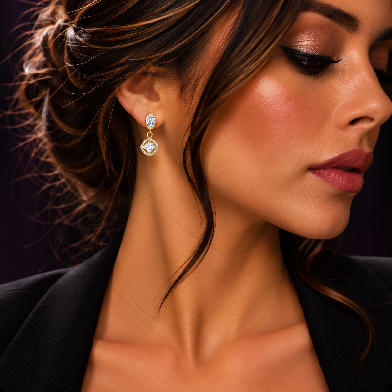 Petite Blanc Earrings - Bourga Collections