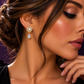 Juliette Blanc Earrings - Bourga Collections