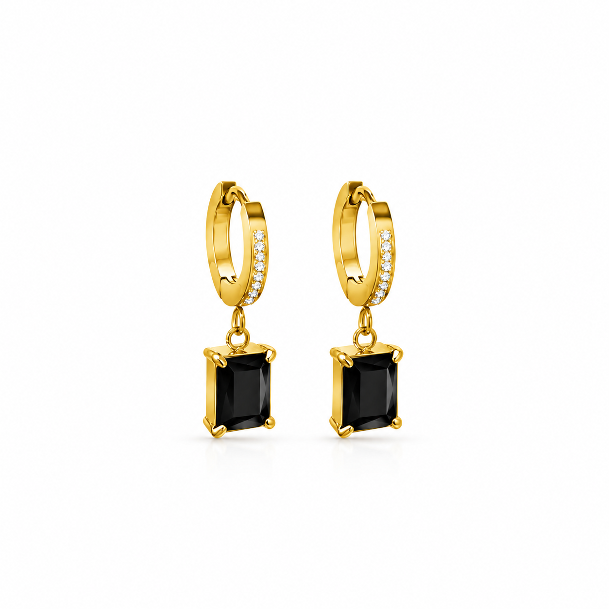Le Cube Noir Earrings - Bourga Collections