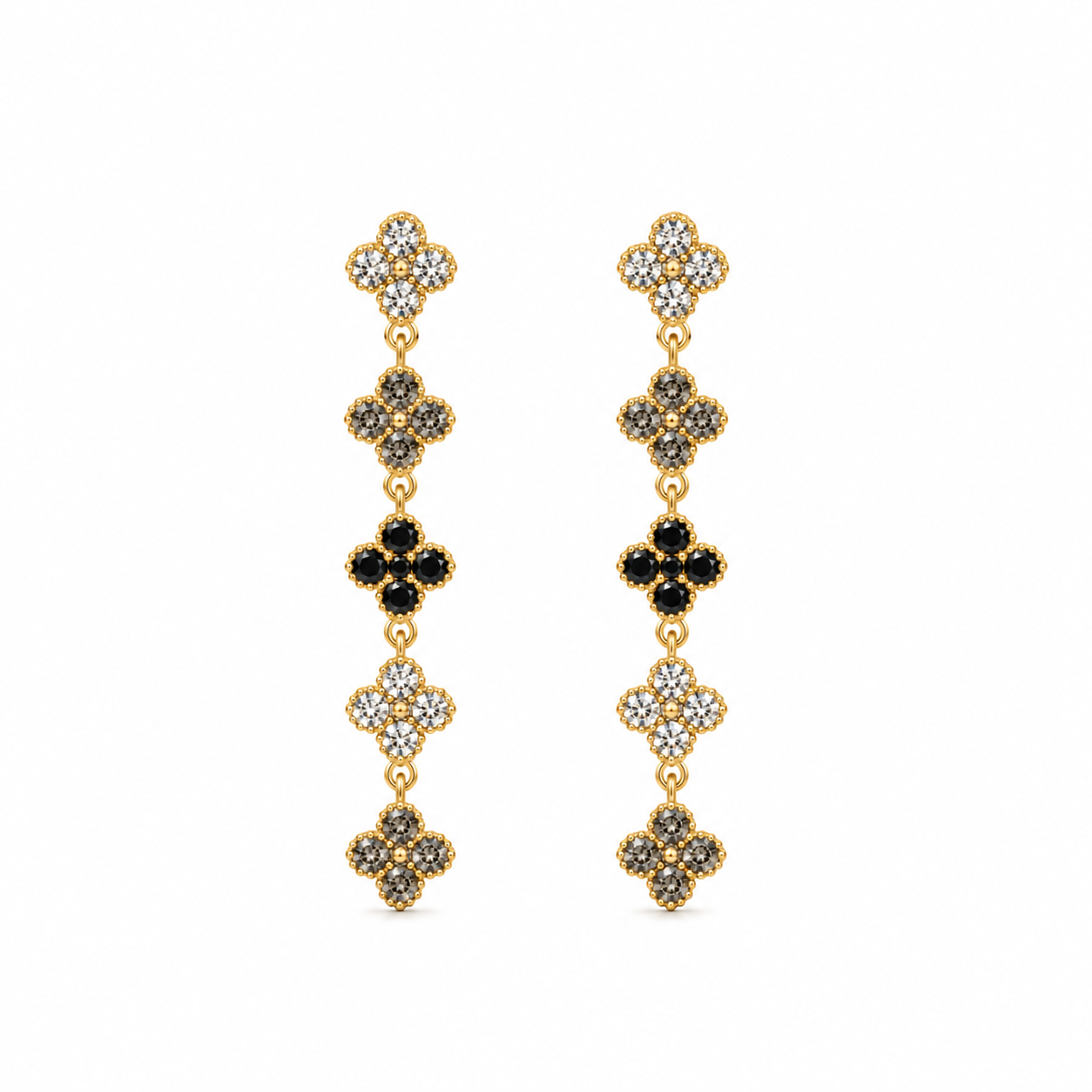 Vivienne Noir Earrings - Bourga Collections