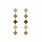 Vivienne Noir Earrings - Bourga Collections