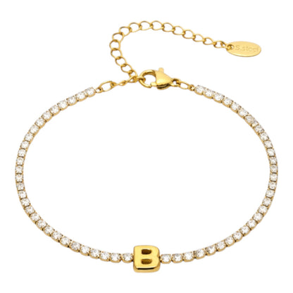 Initial Tennis Bracelets - Bourga Collections