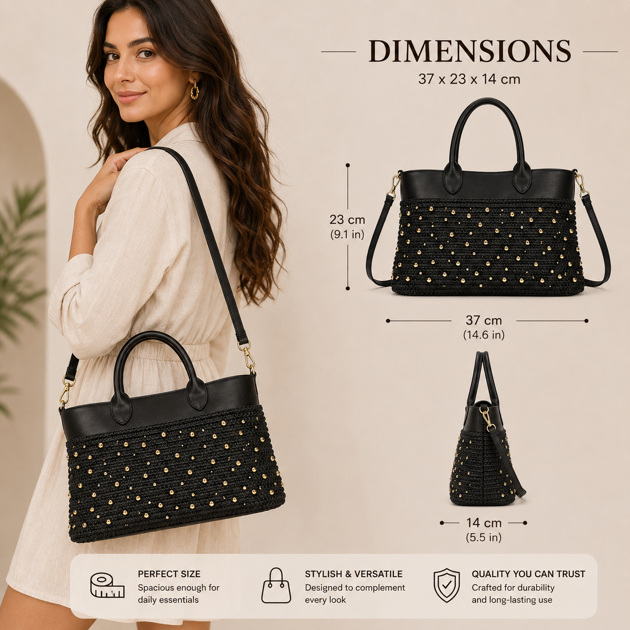 Perlya Black - Bourga Collections