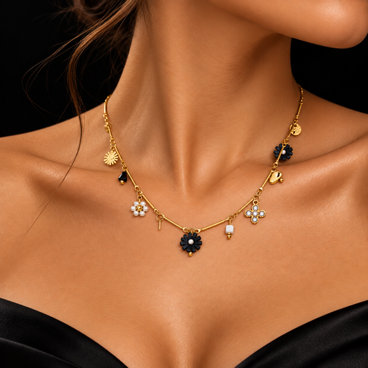 Fleurs de Nuit Necklace - Bourga Collections