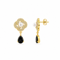 Juliette Noir Earrings - Bourga Collections