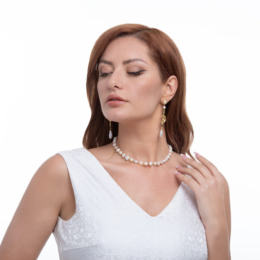 Enchanted Pearl Earrings - Bourga Collections
