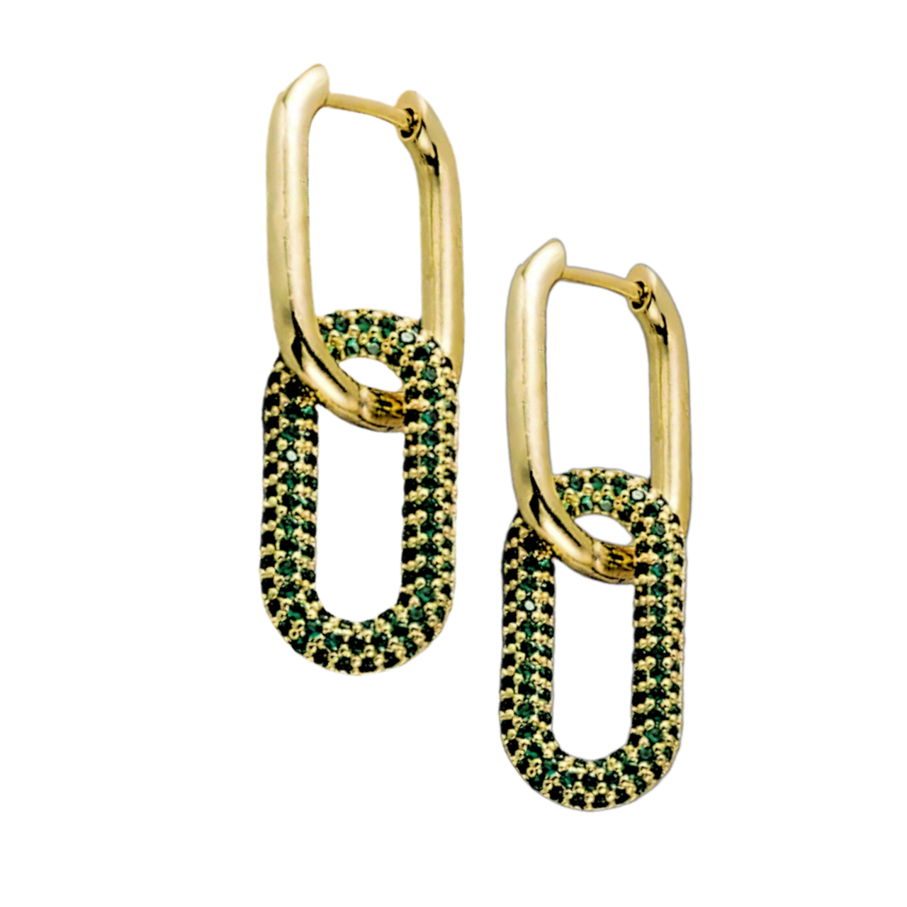 Cubiko Green Earrings - Bourga Collections