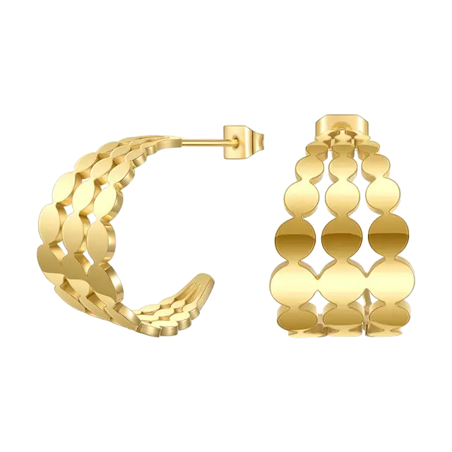 Cleo Earring Hoops - Bourga Collections