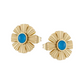 Daisy Turquoise Earring Studs - Bourga Collections