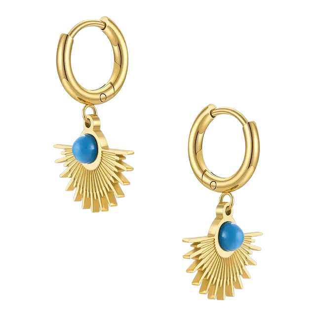 Lewlu Turquoise Earrings - Bourga Collections