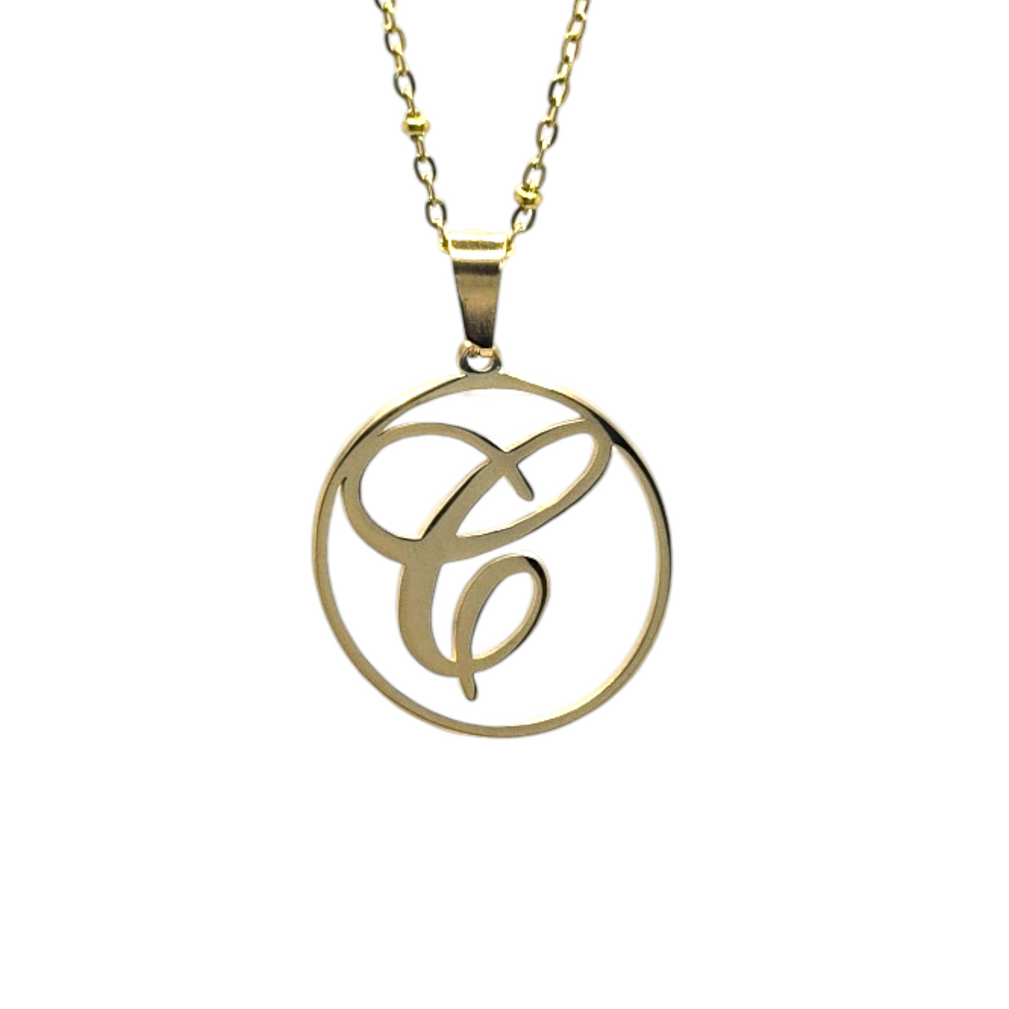 C Initial Necklace