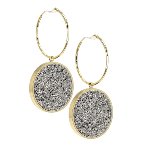 Bourga Glint Silver Earrings