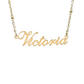 V Name Necklaces - Bourga Collections