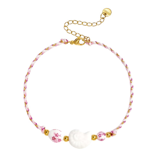 Coralia Anklet – Blush