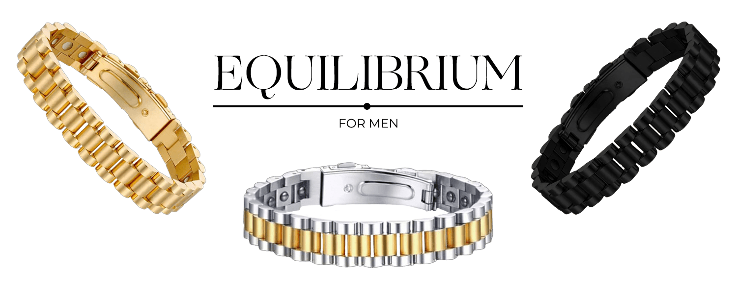 Equilibrium Silver Multi Hearts Leather Bracelet | Temptation Gifts