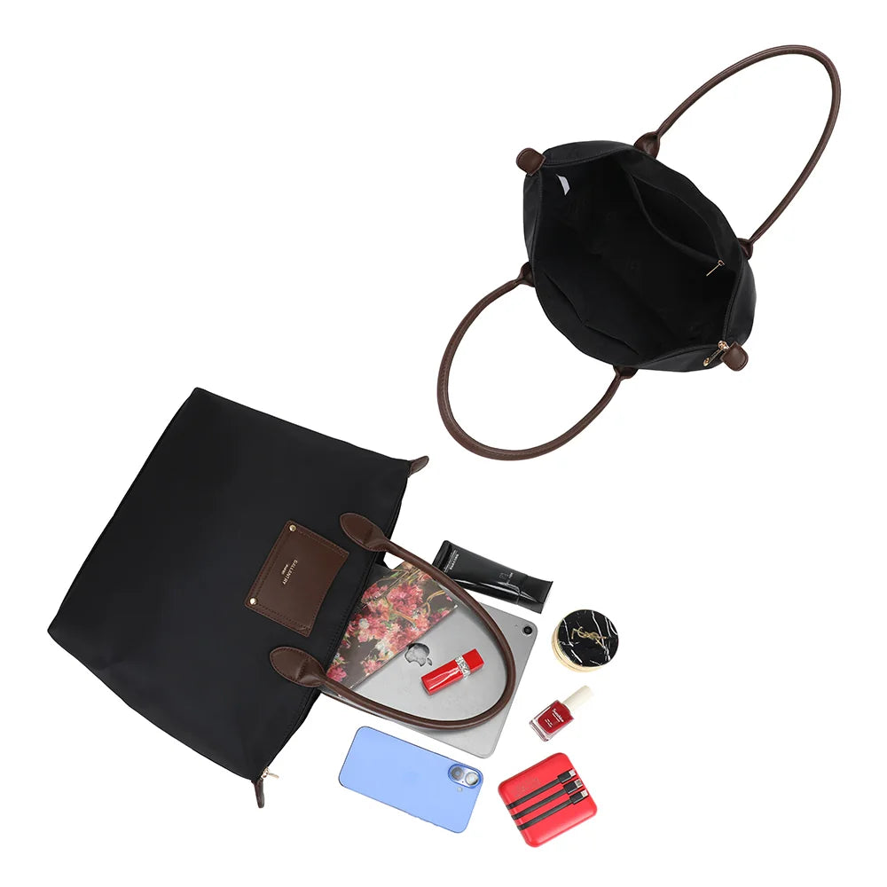 Le Meralis Tote Black