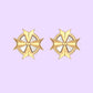 Bourga Deluxe Cross Studs - Bourga Collections