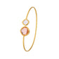 Lussera Bangle Peach & Clear White - Bourga Collections